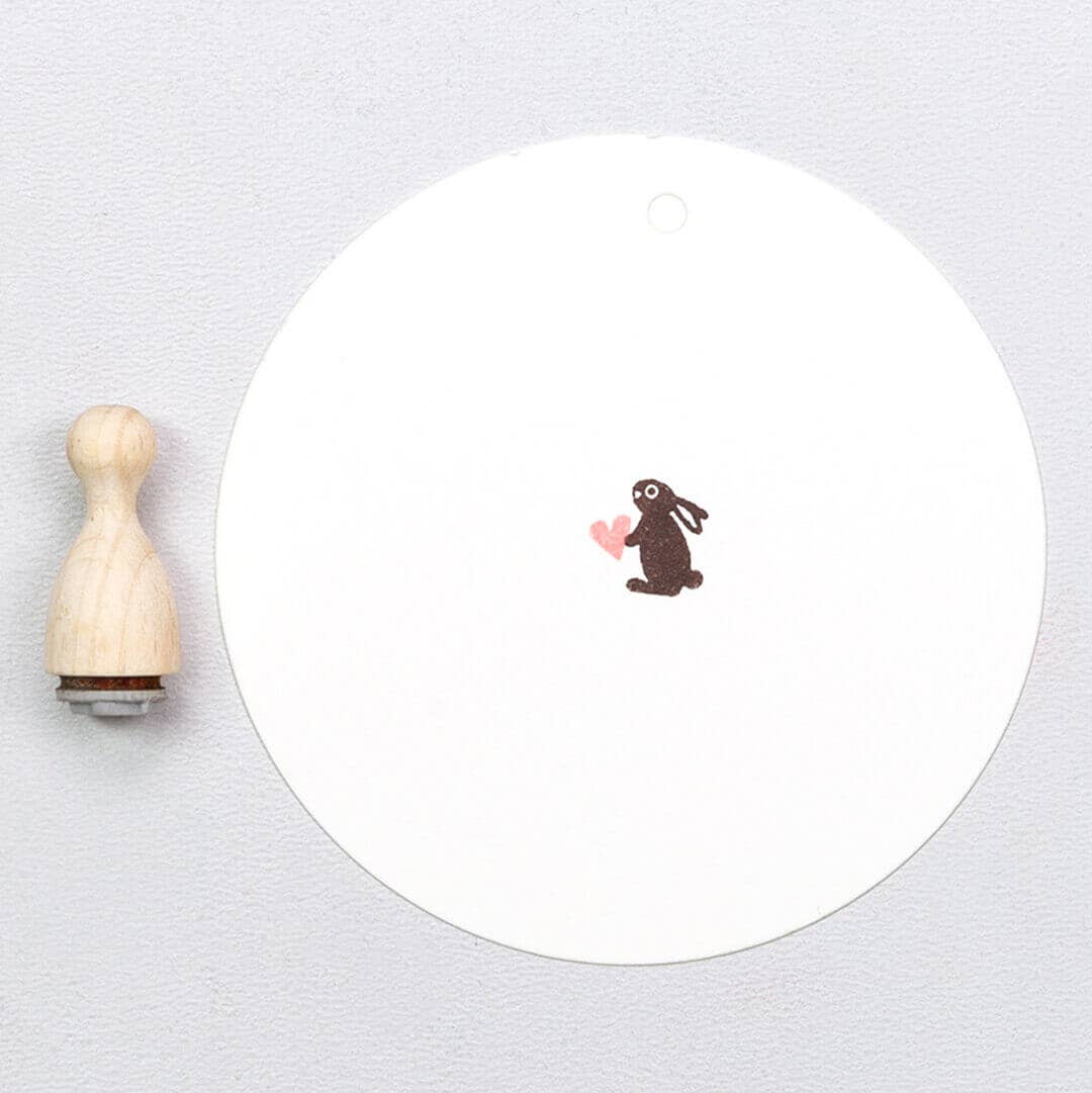 "Rabbit Standing" stamp by Perlenfischer