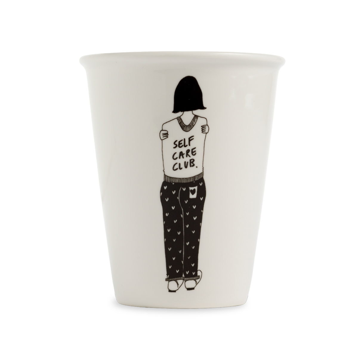Tasse "Selfcareclub" aus Porzellan von helen b.