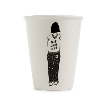 Tasse "Selfcareclub" aus Porzellan von helen b.