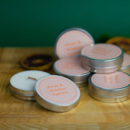 Mini-Duftkerzen mit Winter-Duft von Nordtrice