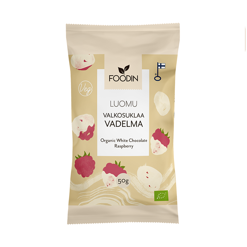 Himbeere in weißer Schokolade von Foodin