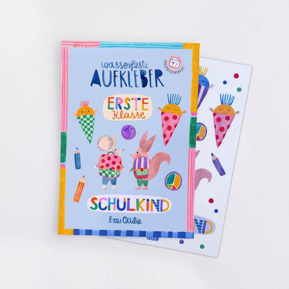 Spülmaschinenfeste Sticker "Schulkind" von Frau Ottilie