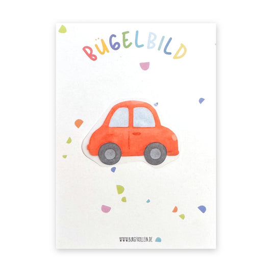 Bügelbild "Auto" zum Aufbügeln (A6)