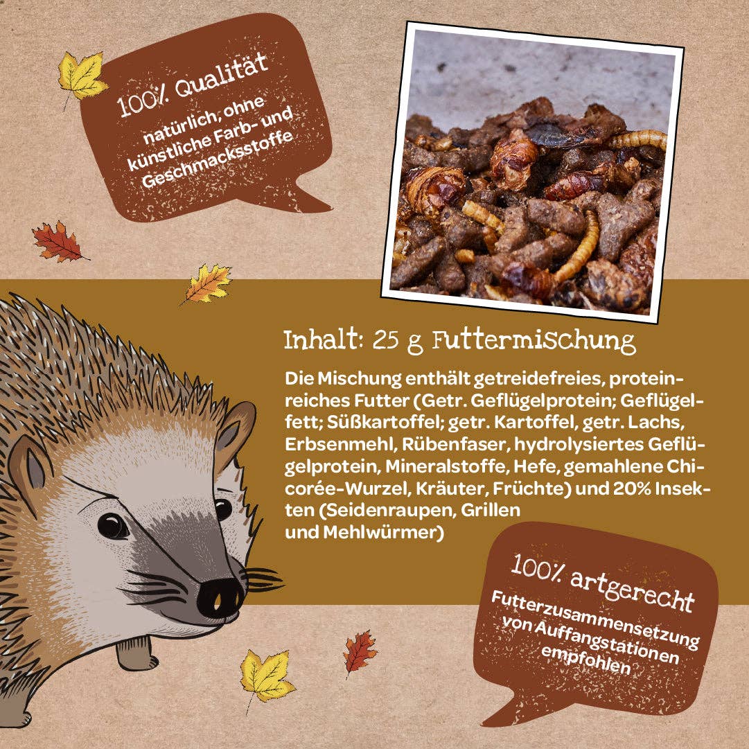 Kleine Mahlzeit für Igel von Stadtgärtner
