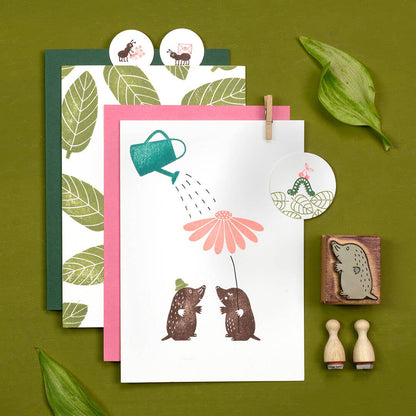 "Sun Hat" Stamp by Perlenfischer