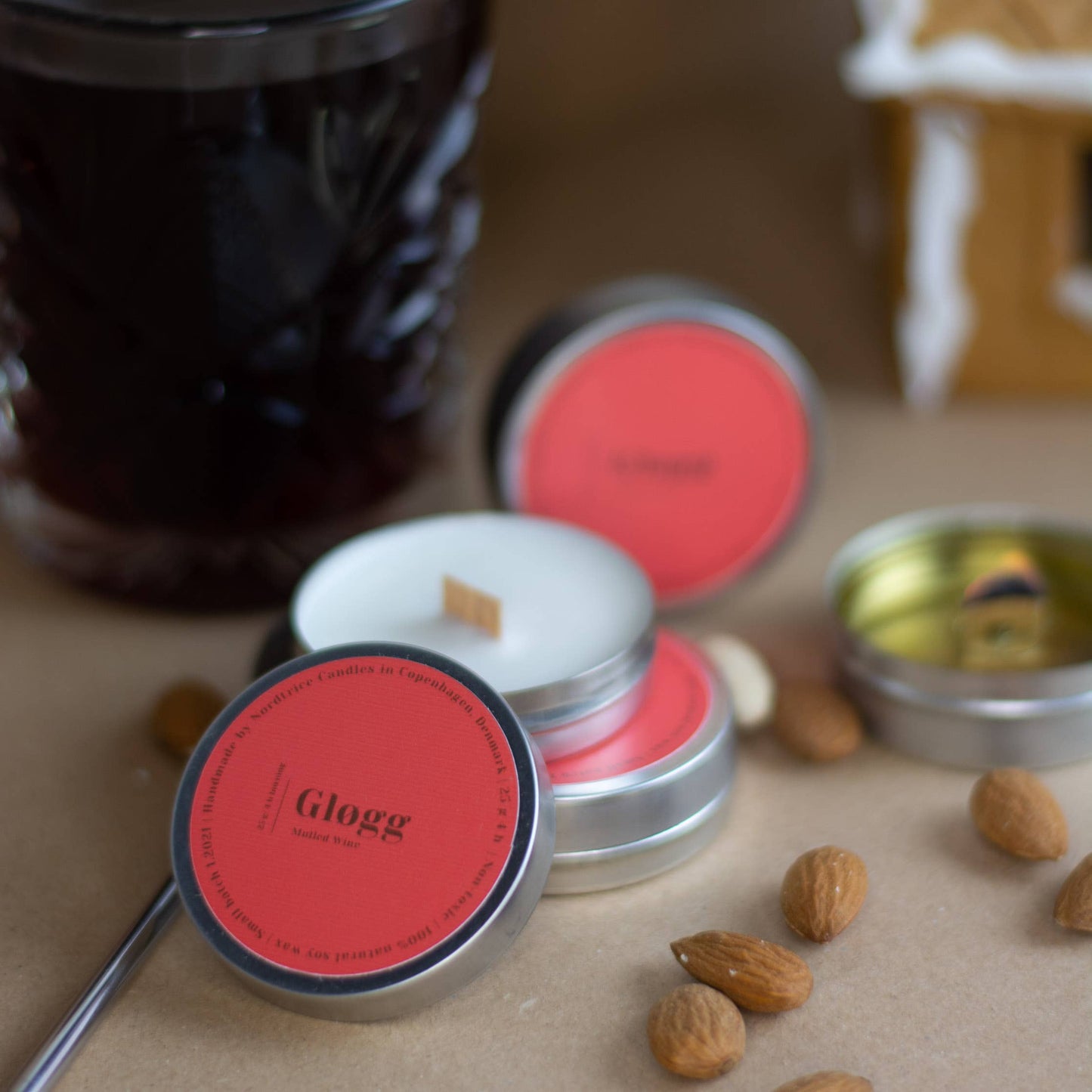 Mini-Duftkerzen mit Glühwein-Duft von Nordtrice