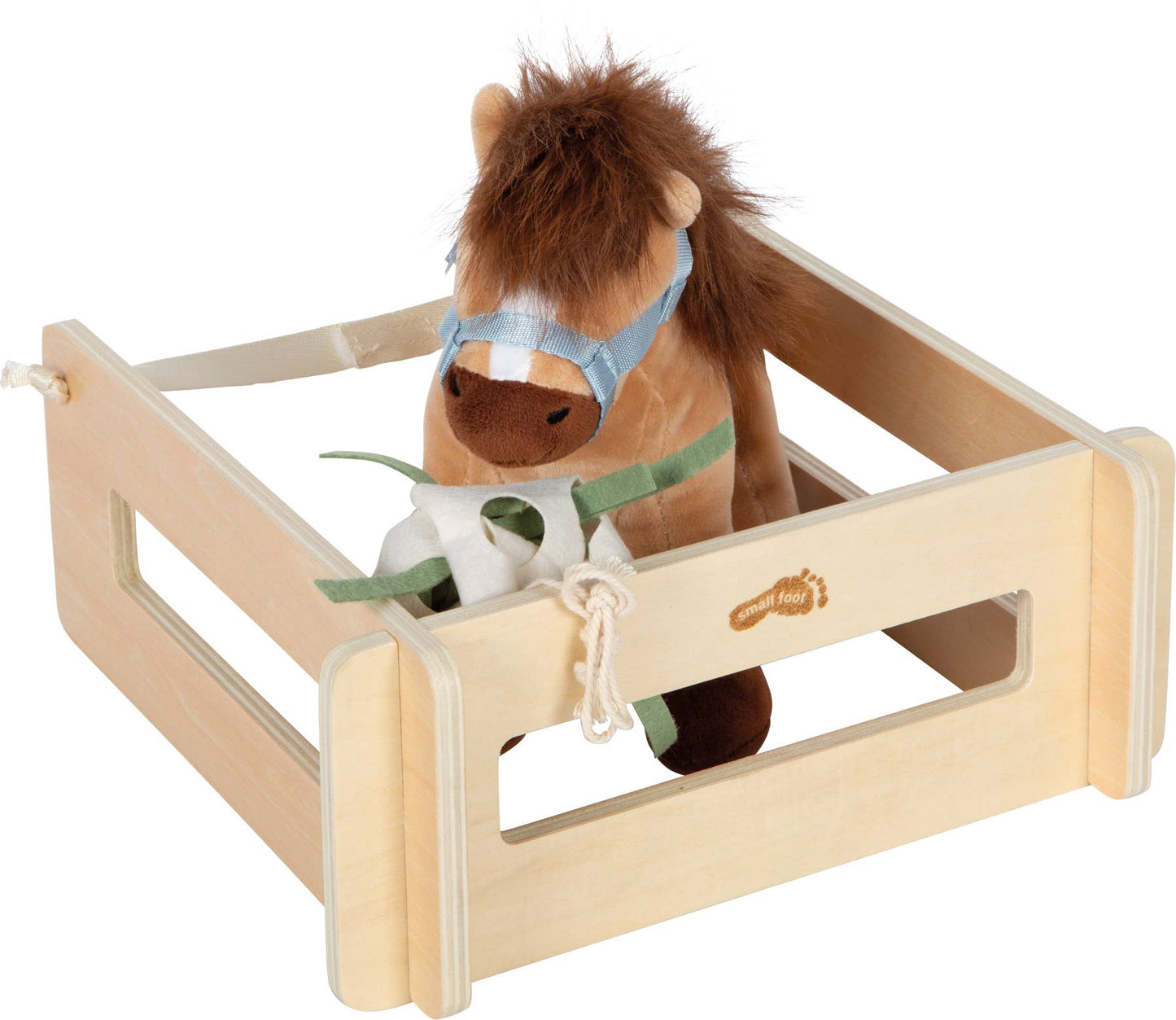 "Pferd mit Stall und Zubehör" Kinderspielzeug aus Holz von Small Foot