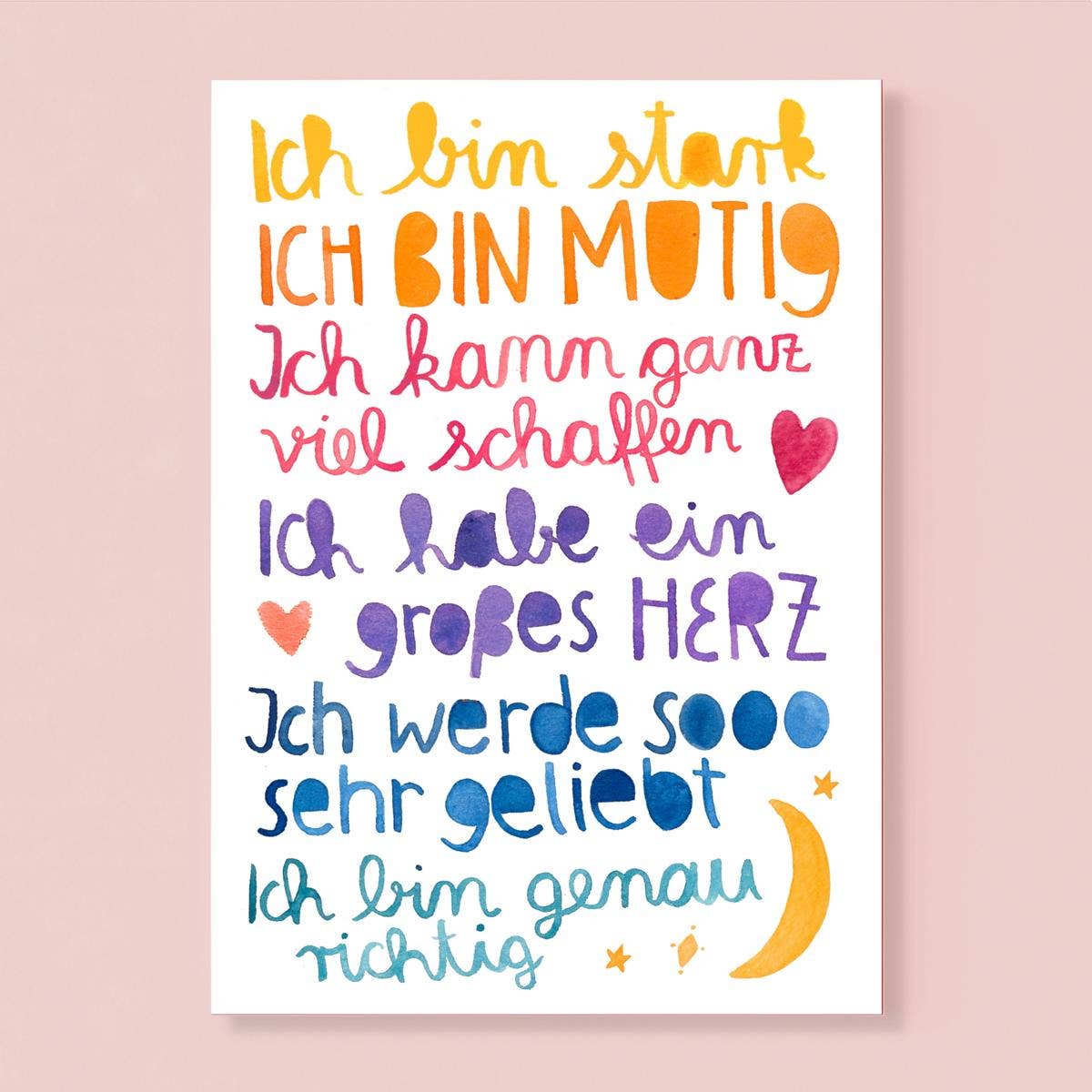 Postkarte "Affirmation" von Frau Ottilie