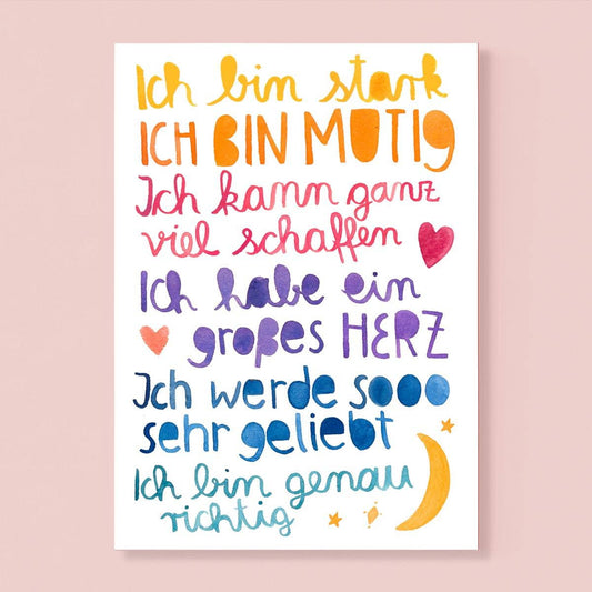 Postkarte "Affirmation" von Frau Ottilie