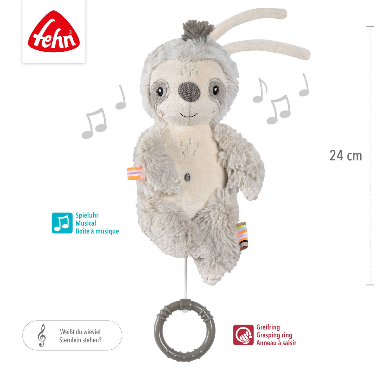 Mini-Spieluhr Faultier von Fehn