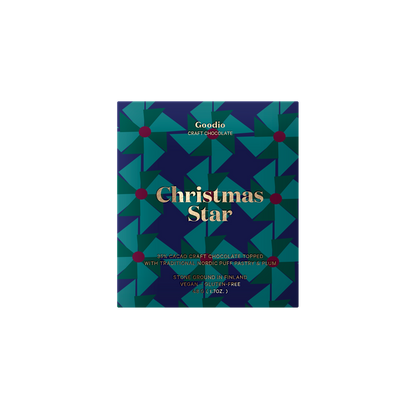 "Weihnachtsstern" Schokolade von Goodio Chocolate