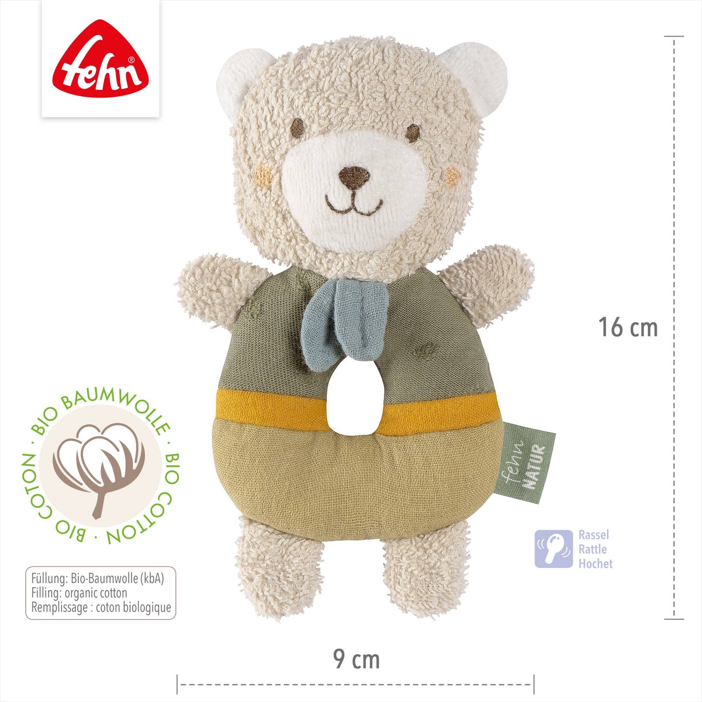 Bär-Greifling von Fehn - Geschenkidee zur Geburt