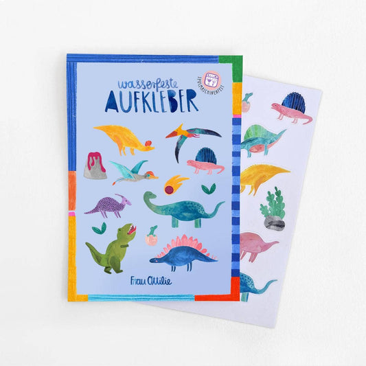 Spülmaschinenfeste Sticker "Dinos" von Frau Ottilie