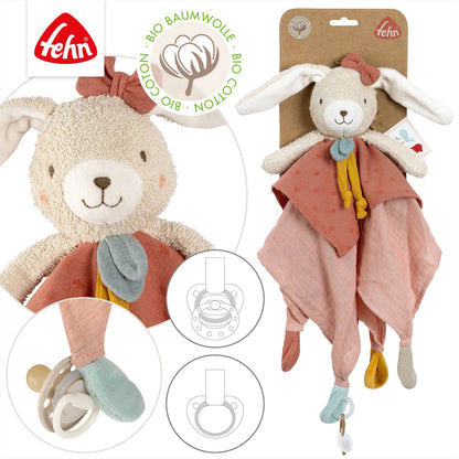 "Hase" Schmusetuch als Einschlafhilfe & Kuscheltuch von Fehn