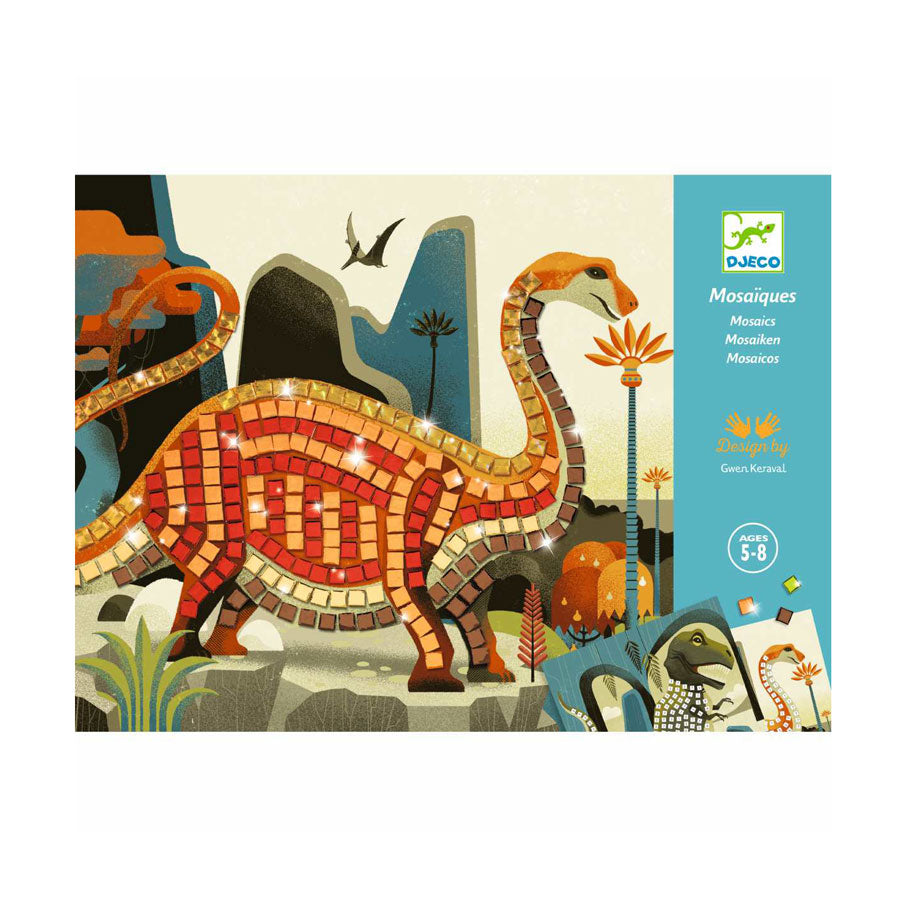 Mosaik-Bastelset "Dinosaurier" von Djeco für Kinder ab 4 Jahren