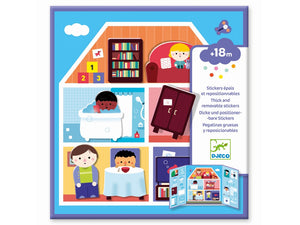 Stickerbuch "Häuser" von Djeco, für Kinder ab 18 Monaten
