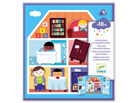 Stickerbuch "Häuser" von Djeco, für Kinder ab 18 Monaten