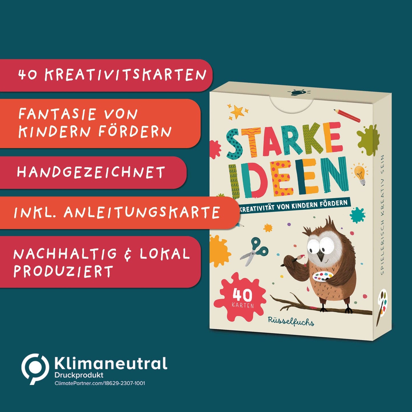 "Starke Ideen" - Kreativität von Kindern fördern - Ideenkarten von Rüsselfuchs