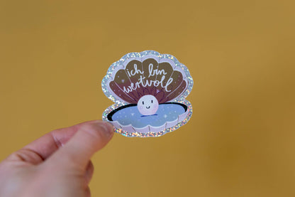 Elefant-Glitzersticker "Meine Fantasie ist ein Geschenk" von Liesels Wicht
