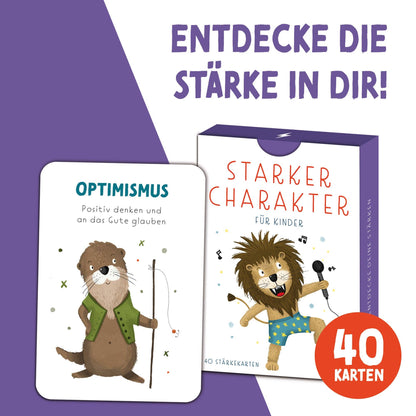 Rüsselfuchs - Stärkekarten für Kinder | 40 Charakterstärken