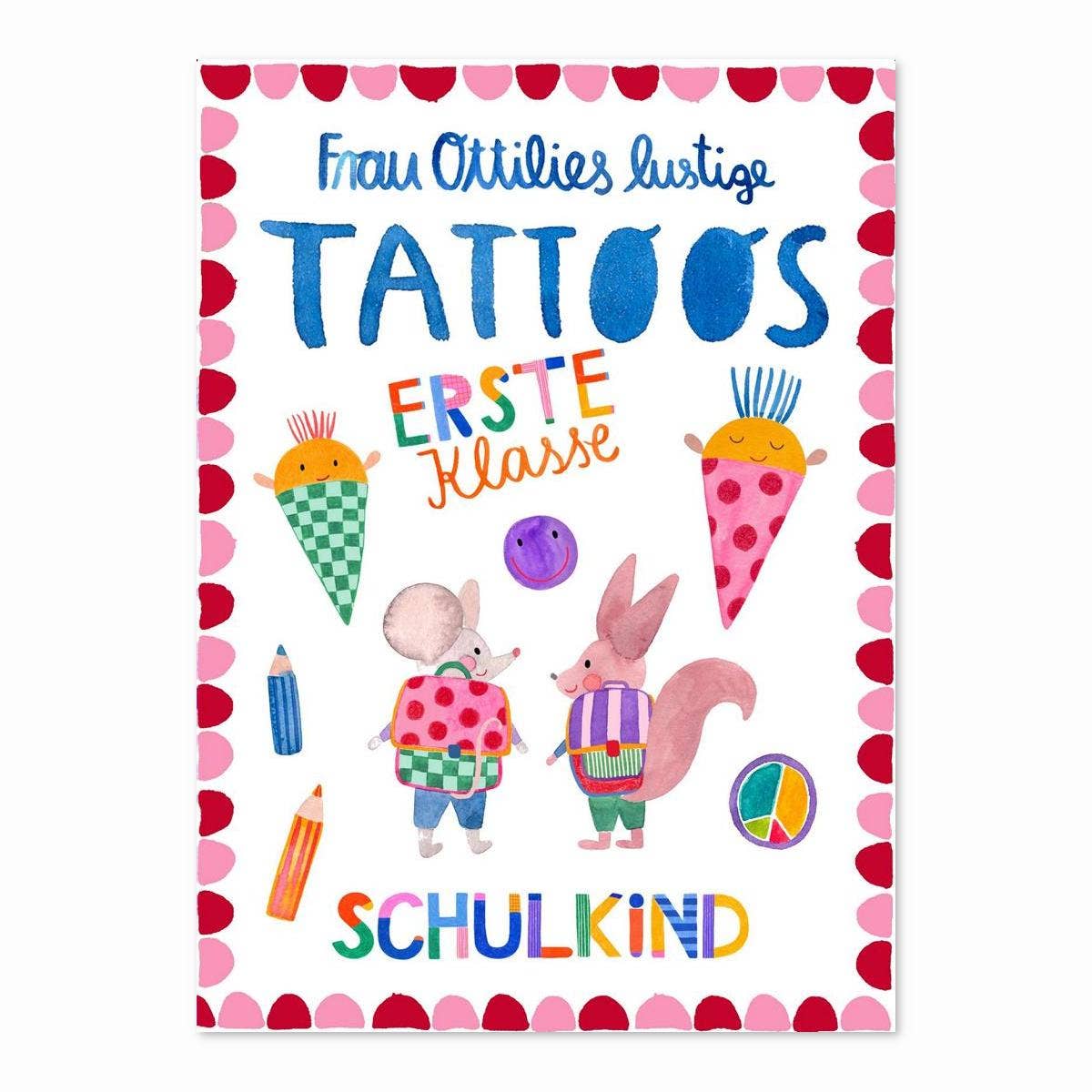 Kindertattoos "Schulkind" von Frau Ottilie
