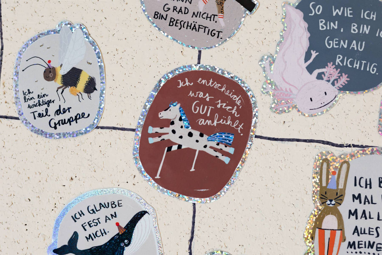 Pferde-Glitzersticker "Ich entscheide, was sich gut anfühlt" von Liesels Wicht
