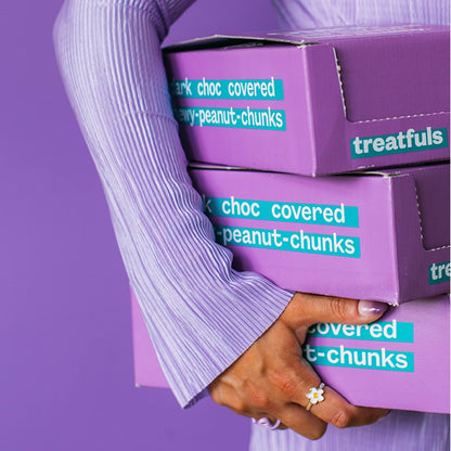 Dunkle Schoko Erdnuss - Riegel von Treatfuls