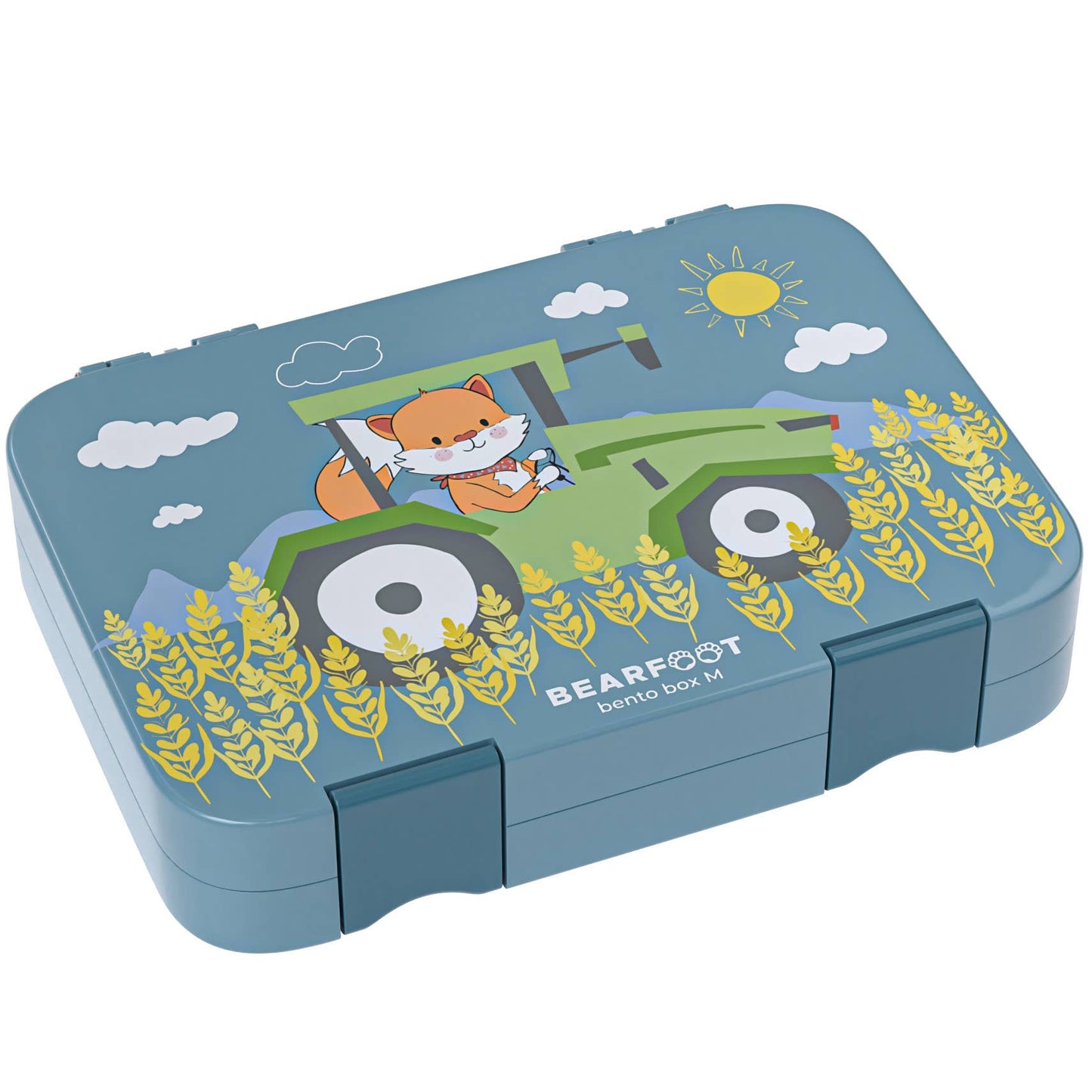 Bentobox-Brotdose mit Traktor-Motiv und Fächern