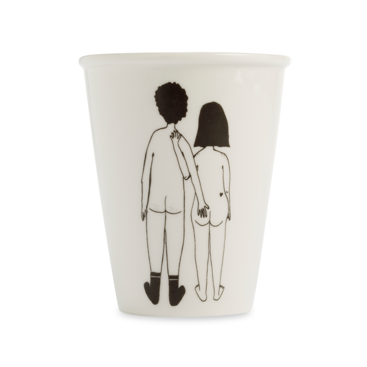 Tasse "Nacktes Paar von hinten" von helen b.