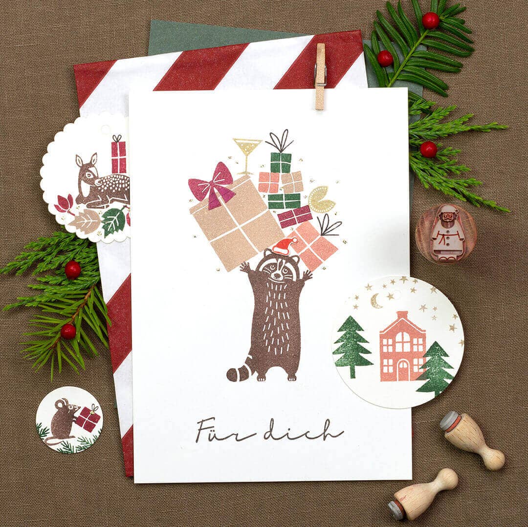Stempel "Feestelijke strik" van Perlenfischer