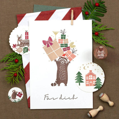 Stempel "Feestelijke strik" van Perlenfischer