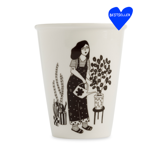 Tasse "Plantlover" aus Porzellan von Helen B