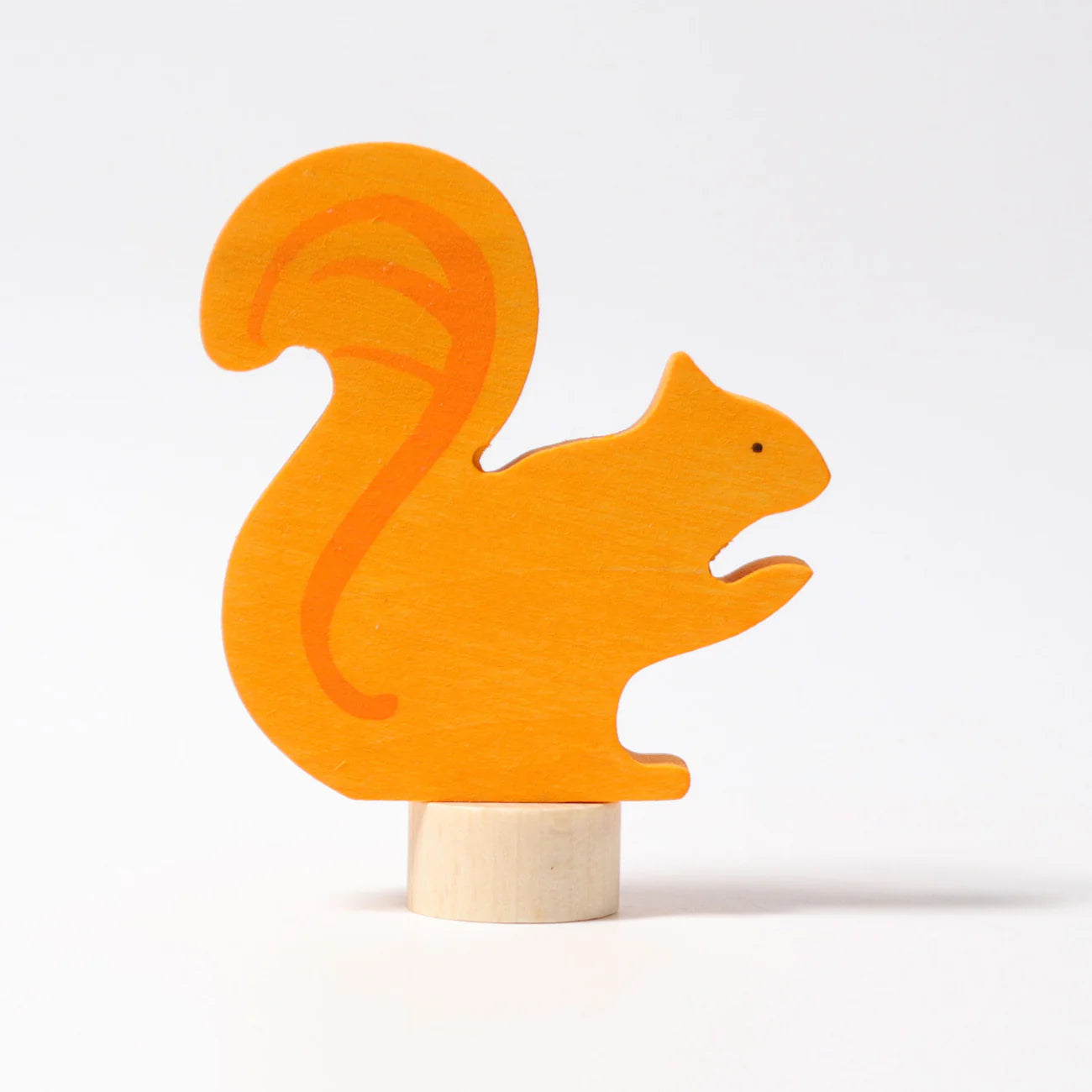 Grimms Stecker Eichhörnchen für den Festtagsring – Holzfigur zum Stecken für Geburtstagsring und Jahreszeitentisch