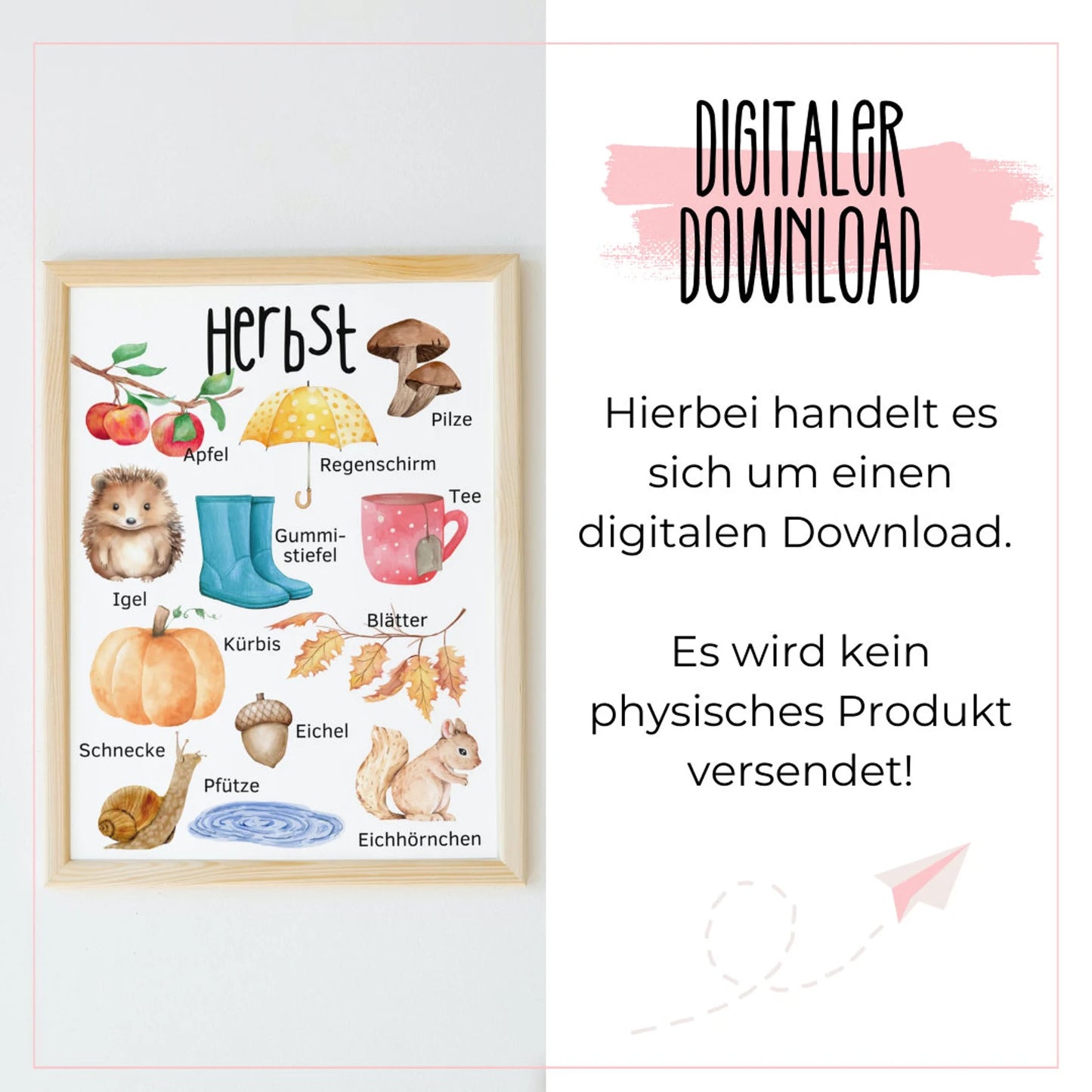 DIGITALE DATEI: Poster "Herbst" für Kinder