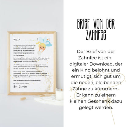 DIGITALE DATEI: Wackelzahn-Brief von der Zahnfee