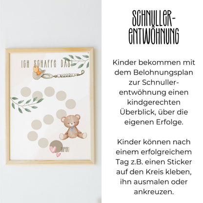 DIGITALE DATEI: Belohnungsplan zur Schnullerentwöhnung