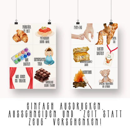 DIGITALE DATEI: Adventskalender "Zeit statt Zeug" zum Ausdrucken