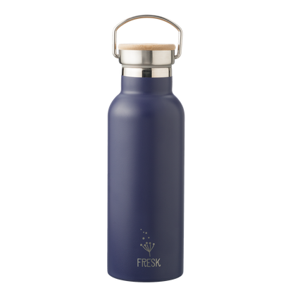 Unifarbende Thermosflasche in dunkelblau, 500ml