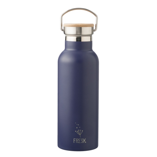 Unifarbende Thermosflasche in dunkelblau, 500ml