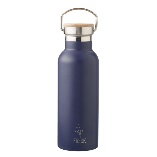 Unifarbende Thermosflasche in dunkelblau, 500ml