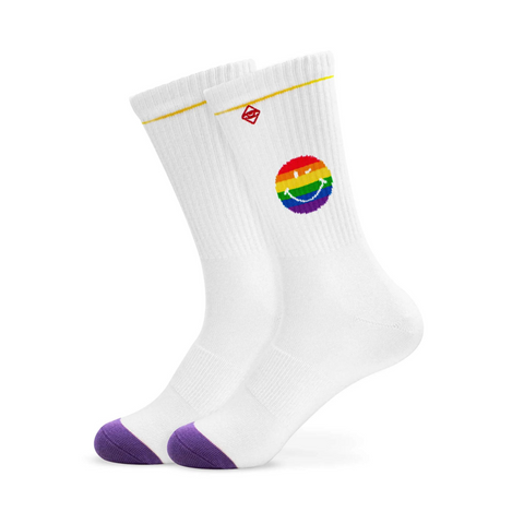 Regenbogen Smiley - Tennissocken für Frauen und Männer