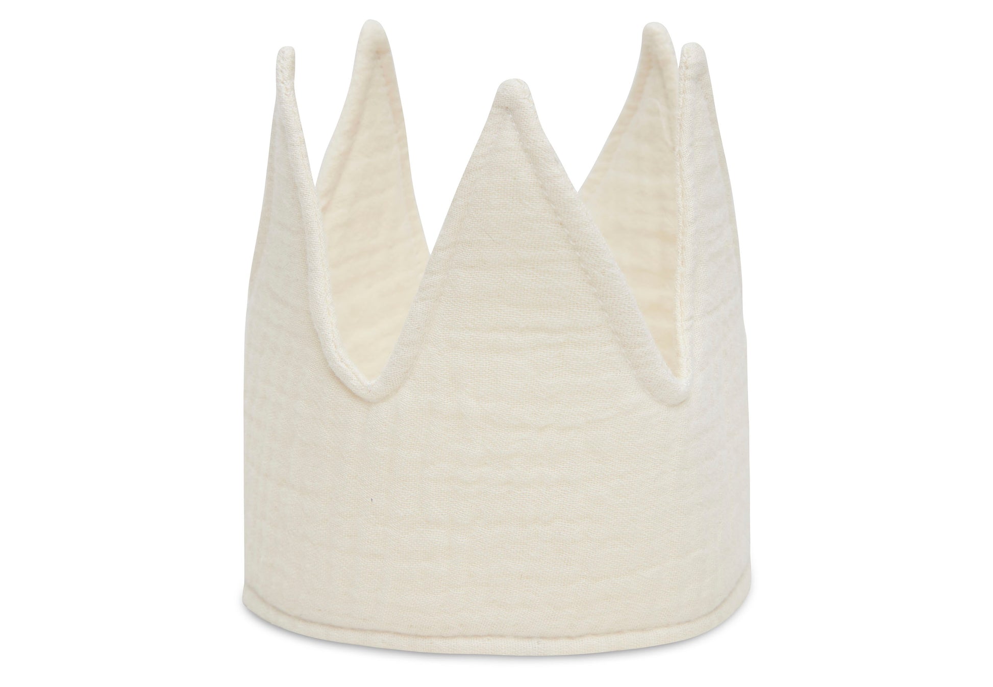 Cremefarbene Geburtstagskrone aus Stoff von Jollein – freigestellt, tolle Geschenkidee zum Kindergeburtstag