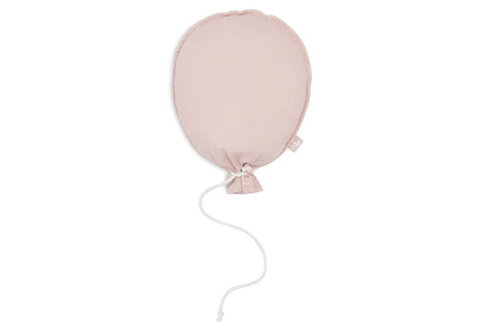 Rosa Stoff-Luftballon von Jollein – Kinderzimmer-Deko, freigestellt auf weißem Hintergrund