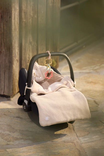 Jollein Spielringe mit Blumen-Motiv 4er Set – Greifspielzeug für Babys an der Babyschale, Geschenk zur Geburt oder Babyparty
