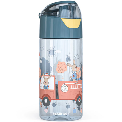 Auslaufsichere Trinkflasche mit Feuerwehr-Motiv für Kinder