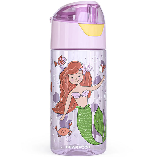 Auslaufsichere Trinkflasche mit Meerjungfrauen-Motiv für Kinder