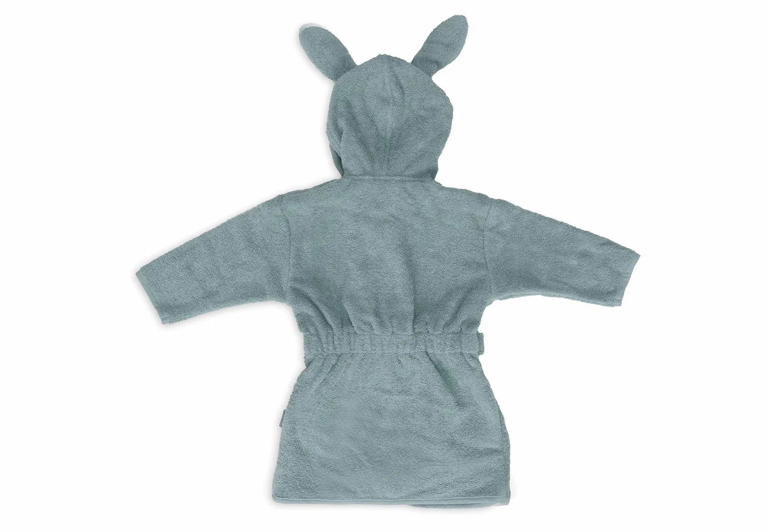 Kinder-Bademantel Sea Green mit Ohren aus Frottee, Gr. 1-2 Jahre – Baby Bademantel, Geschenk zur Geburt oder Babyparty