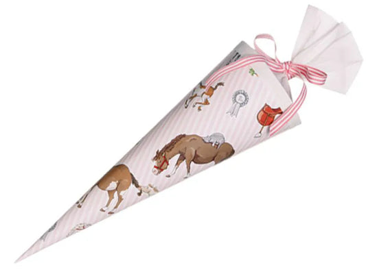 Schultüte mit Pferde-Motiv von Krima & Isa, 35cm