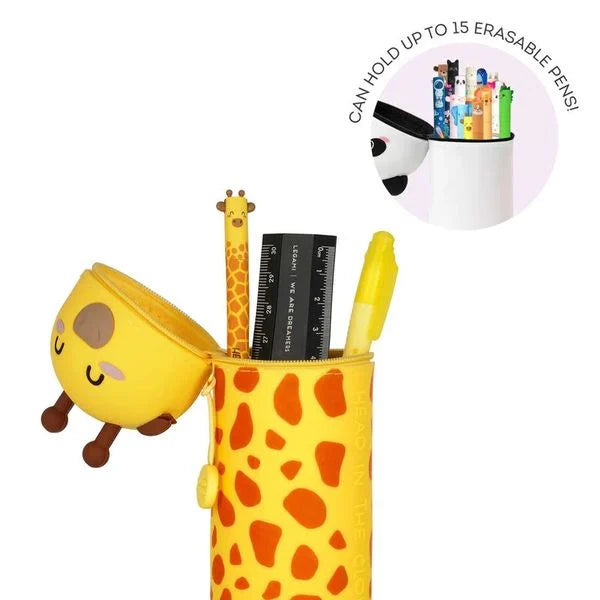 2-in-1 Federmäppchen "Kawaii" mit Giraffe-Motiv von Legami