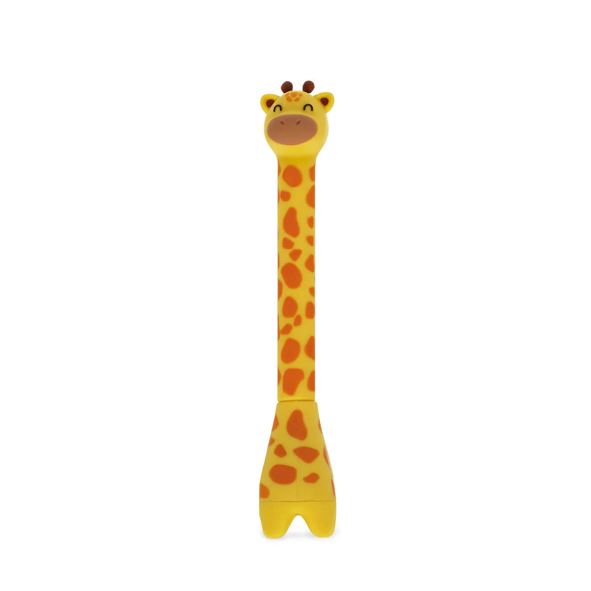 Legami Kugelschreiber Stand-Ink Ovation Giraffe stehend in Nahaufnahme – Tier-Stift mit Standfüß und dunkelblauer Tinte, Geschenkidee zur Einschulung